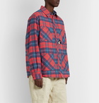 Gucci - Disney Appliquéd Padded Checked Cotton-Flannel Overshirt - Red