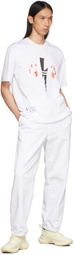 Neil Barrett White Thunderbolt Lounge Pants