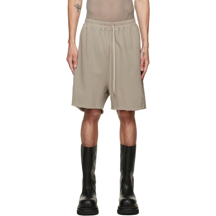 Photo: Rick Owens DRKSHDW Gray Tower Long Boxers Butt Zip Shorts