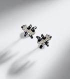 Yvonne Léon Panda 9kt white gold earrings with diamonds
