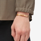 Maison Margiela Men's Number Logo Bangle in Gold