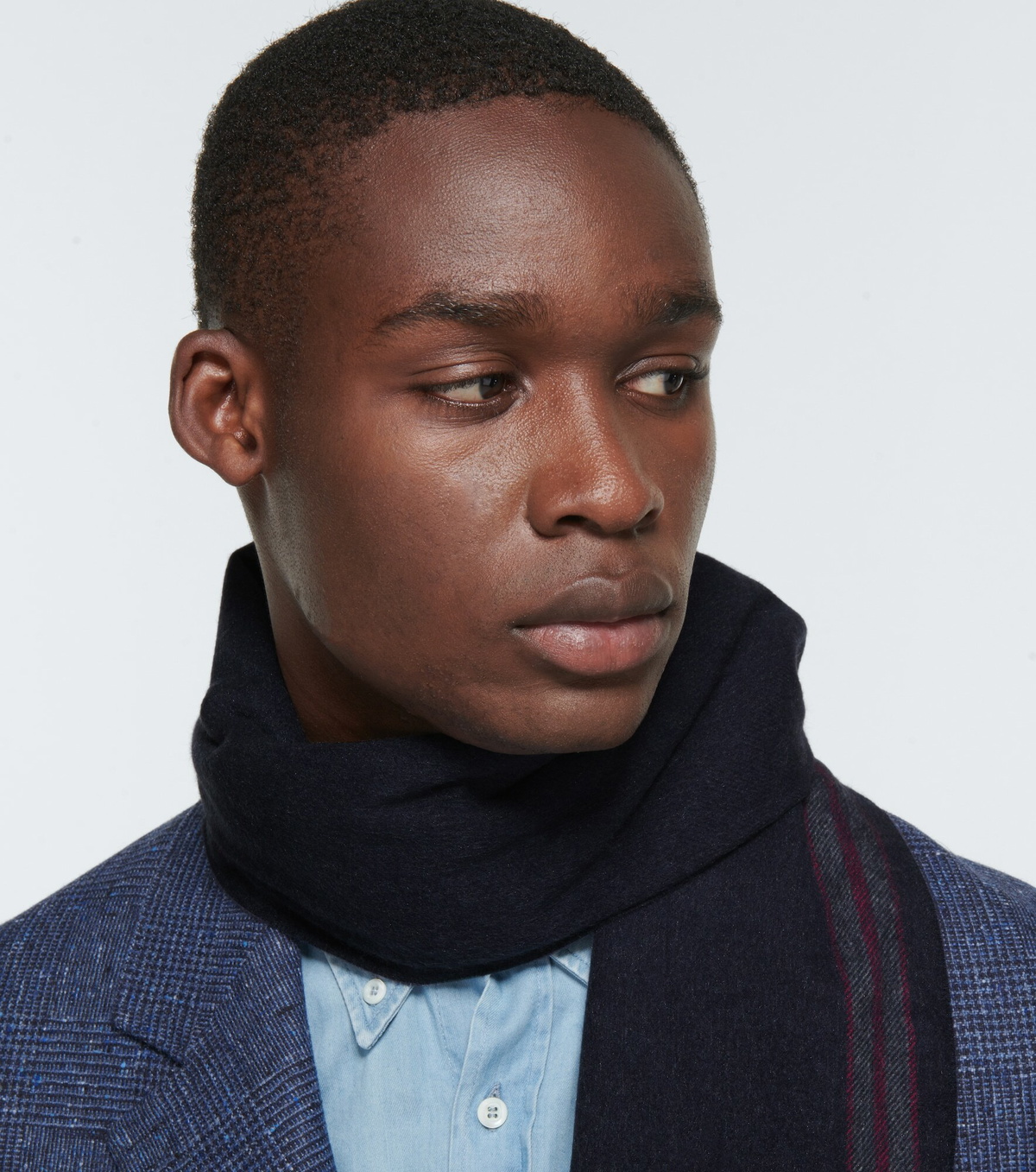Brunello Cucinelli - Man - Blue - Scarf