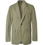 Drake's - Unstructured Linen Suit Jacket - Green
