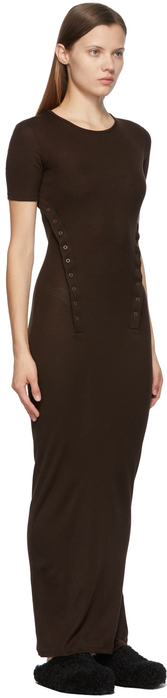 Eckhaus Latta Brown Undone Dress