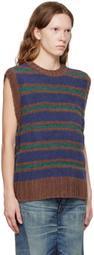 AMOMENTO Multicolor Striped Vest