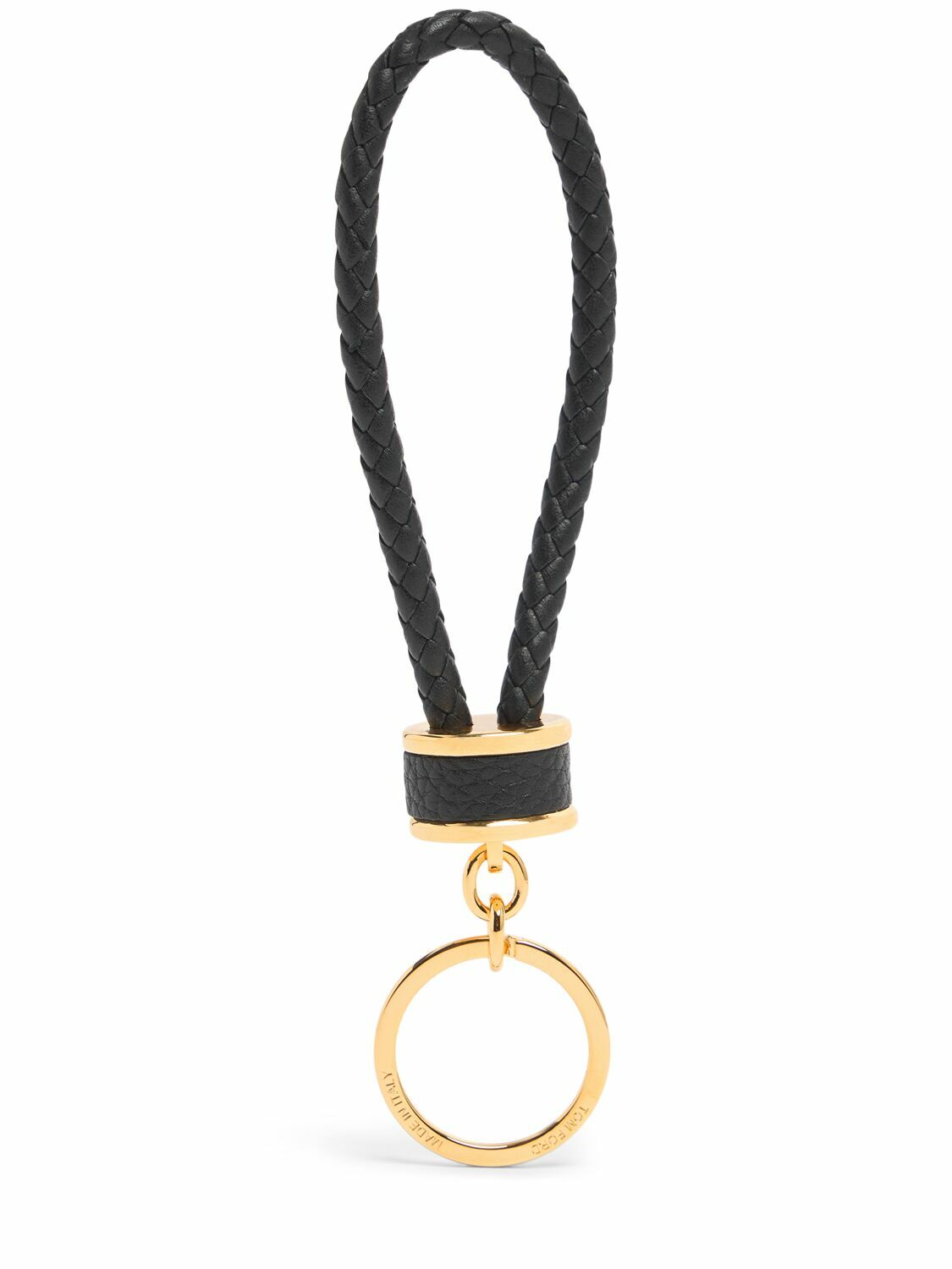【関税＆送料込み】Tom Ford Leather Keychain Tom Ford Alligator Keychain w/ Tags - Black Keychains