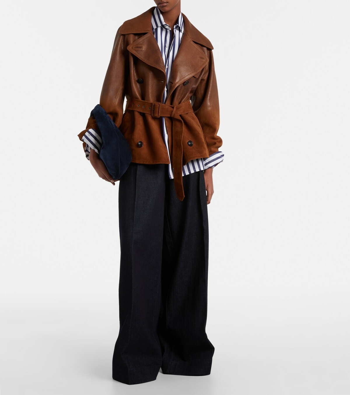 Ralph Lauren Collection Double-breasted leather jacket