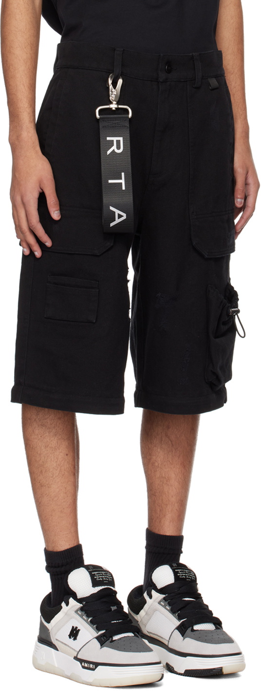 RTA Black Multi-Pocket Cargo Pants