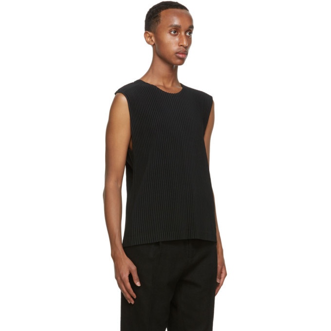 Issey Miyake Technical-pleated Tank Top - Grey