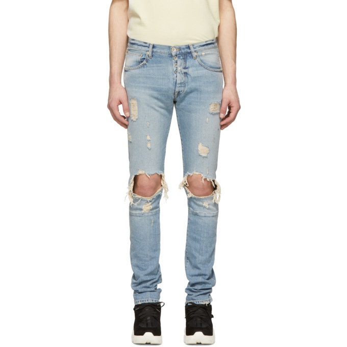 Photo: Unravel Blue Dirty Distressed Skinny Jeans