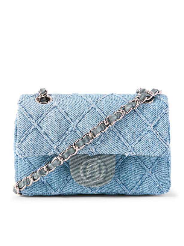 Photo: READYMADE - Rhombus Nano Quilted Denim Messenger Bag