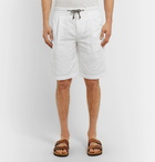 Brunello Cucinelli - Linen and Cotton-Blend Drawstring Shorts - White