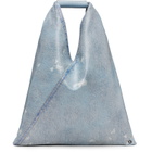 MM6 Maison Margiela Blue Small Triangle Tote