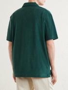 Sunspel - Sea Island Cotton-Terry Polo Shirt - Green