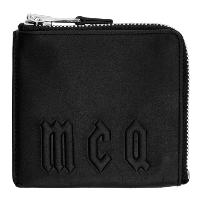 Photo: McQ Alexander McQueen Black Logo Zippered Wallet