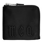 McQ Alexander McQueen Black Logo Zippered Wallet