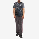 Needles Men's Velour Narrow Track Pant in Charcoal