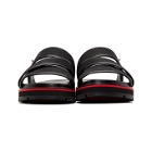Christian Louboutin Black Woven Sandals