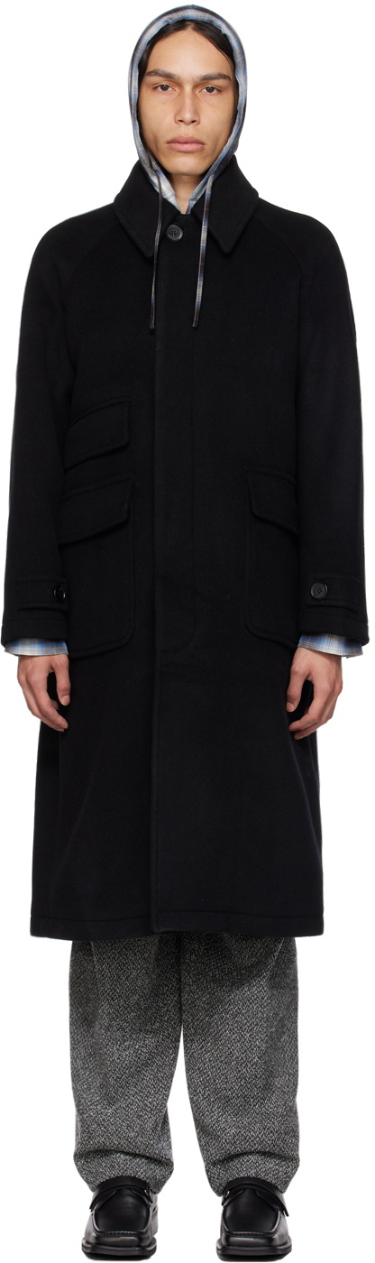 AFTER PRAY Black Tourist Coat