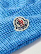 Moncler - Logo-Appliquéd Ribbed Cotton Beanie