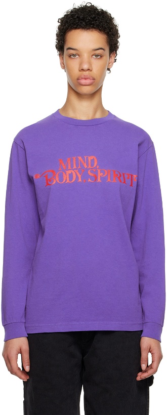 Photo: Awake NY Purple 'Mind Body Spirit' Long Sleeve T-Shirt