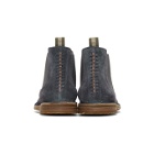 Officine Creative Blue Suede Waldorf 6 Chelsea Boots