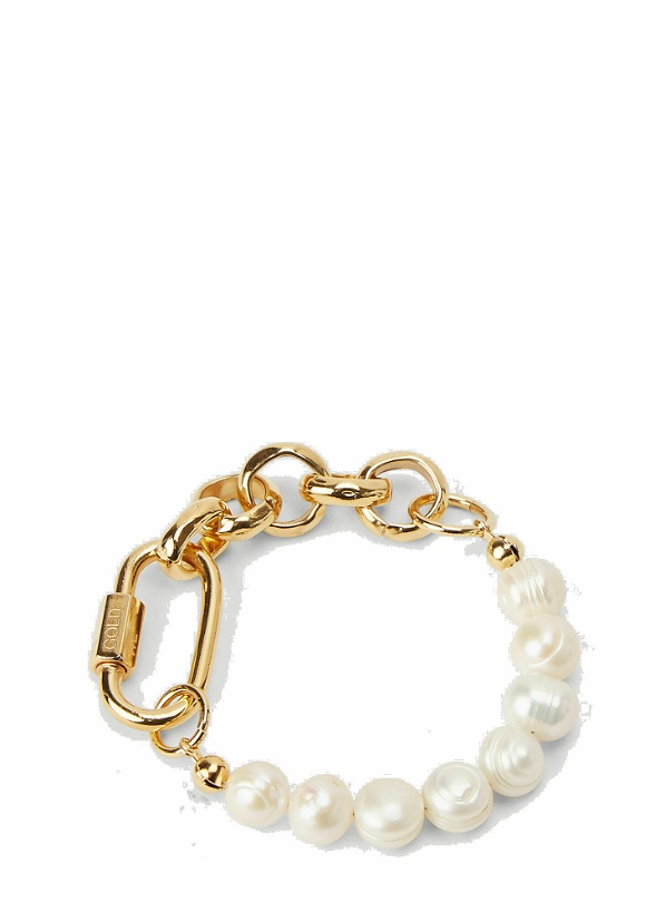 Photo: Bold Pearl Chain Bracelet in Gold