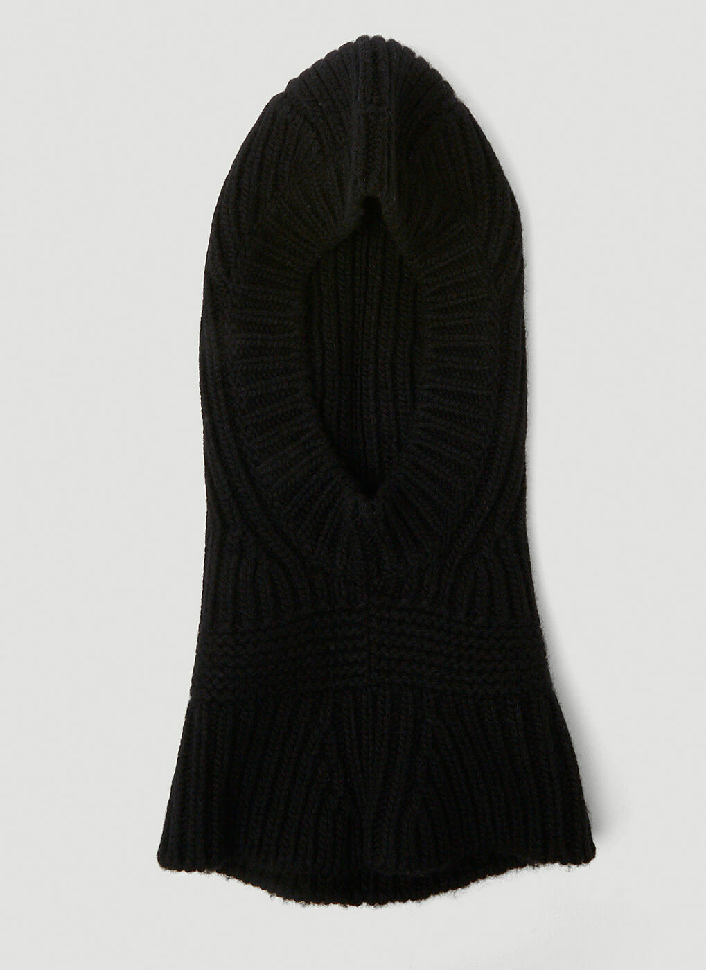 Knitted Balaclava in Black Miu Miu