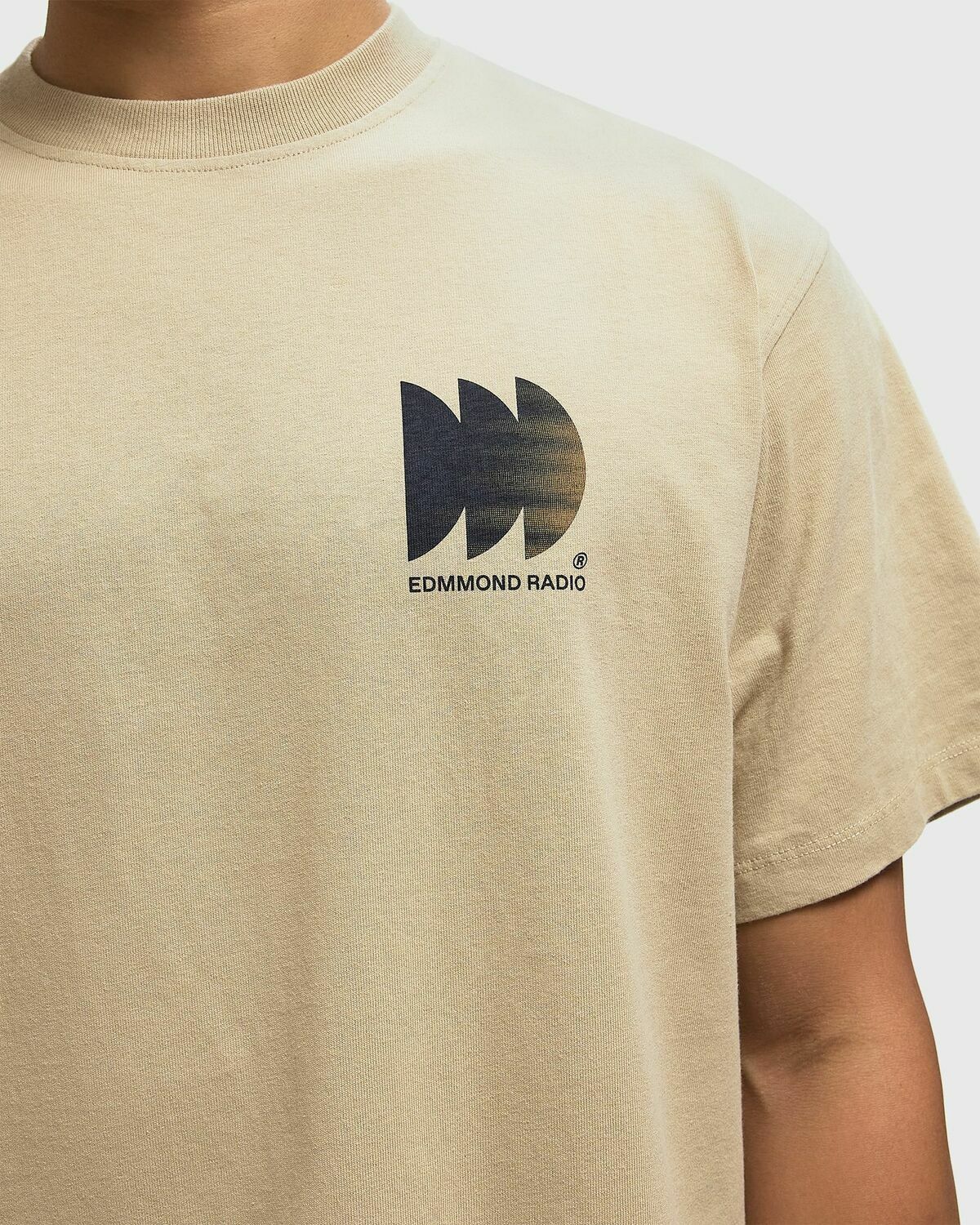Edmmond Studios EDMMOND RADIO Beige Mens Shortsleefe