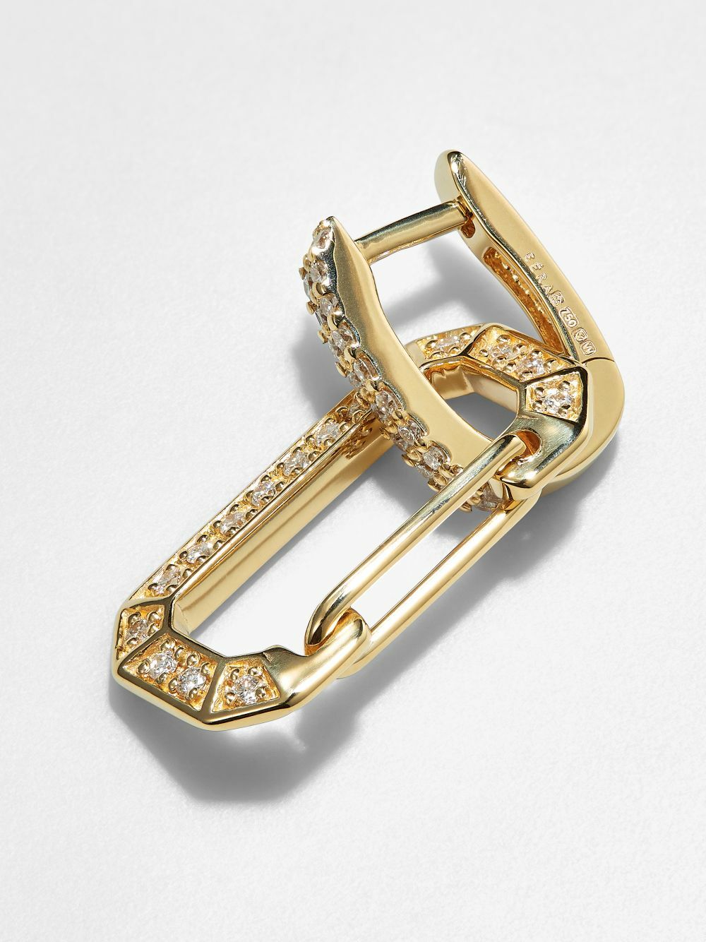EÉRA 18K Yellow Gold Chiara Small Diamond Single Drop Earring
