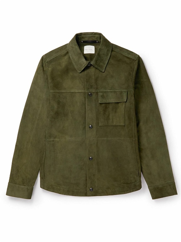 Photo: Paul Smith - Suede Shirt Jacket - Green