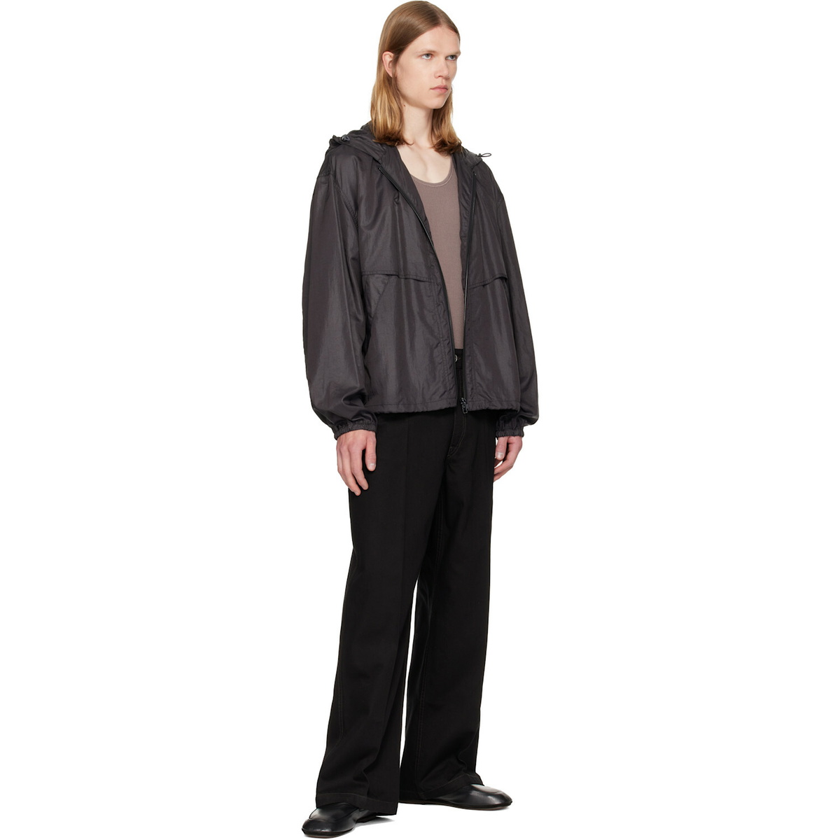LEMAIRE Gray Windbreaker Jacket