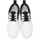 Joshua Sanders White Patent Velar Derbys