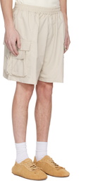 ABRA Beige Mini Cargo Shorts