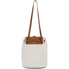 Loewe White Lazo Bucket Bag