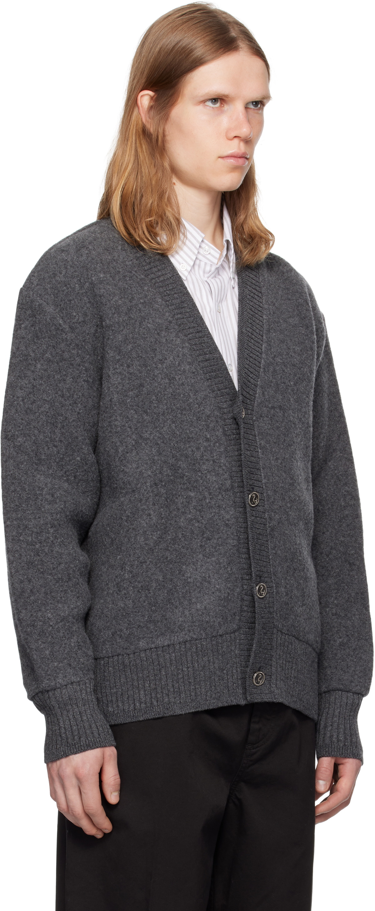 THOM 25S V-NECK KNIT CARDIGAN 264210