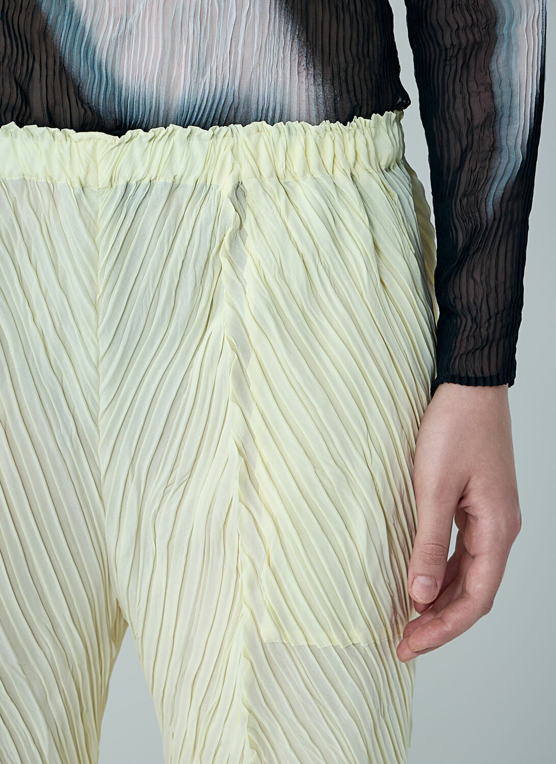 Issey Miyake Wrinkled And Twisted Pants