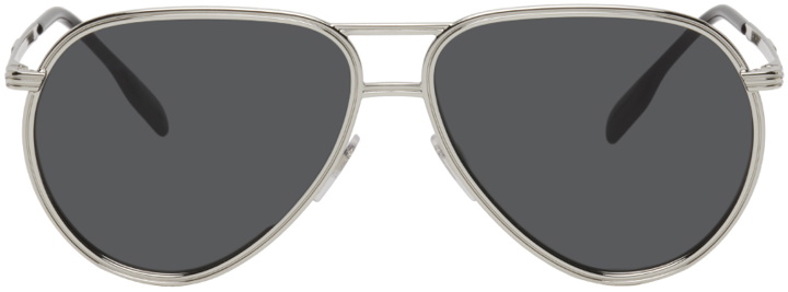 Photo: Burberry Silver Aviator Sunglasses