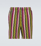 Bode Primary striped merino shorts