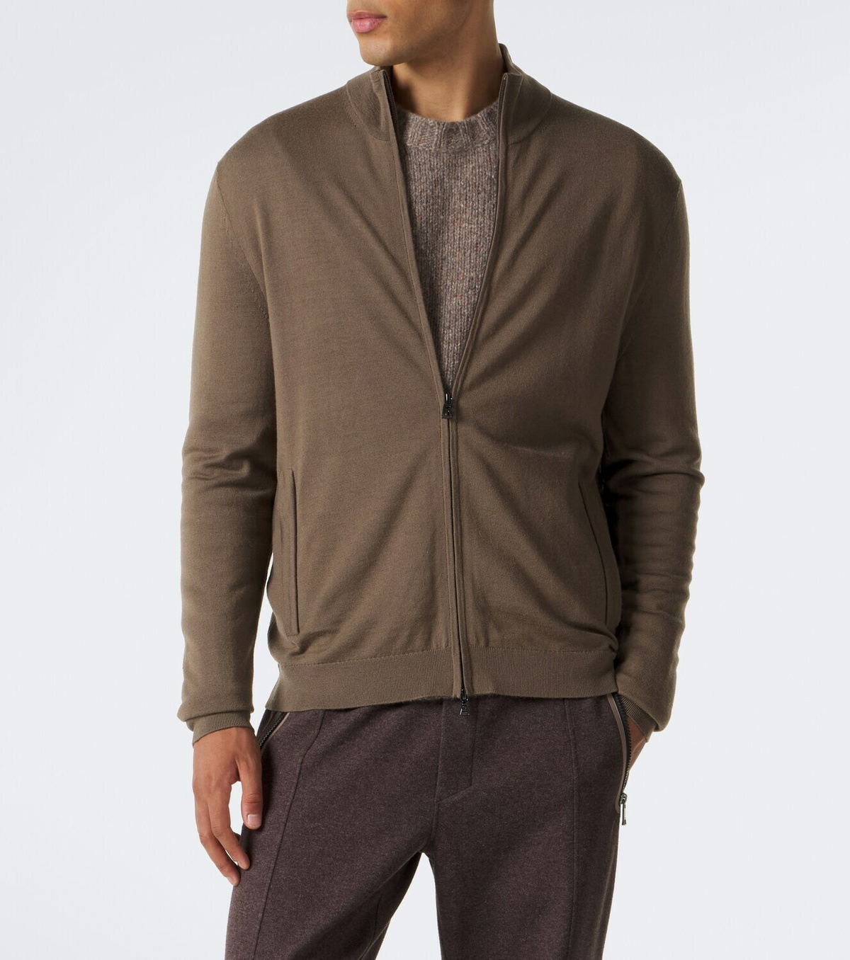 Bogner Oscar virgin wool zip-up cardigan