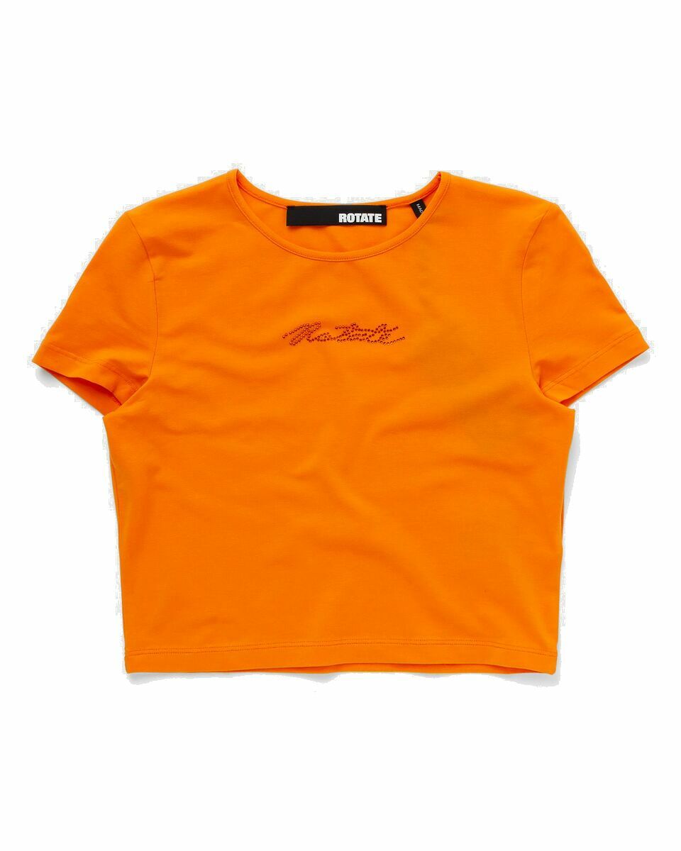 Photo: Rotate Birger Christensen Cropped Tee Orange - Womens - Shortsleeves