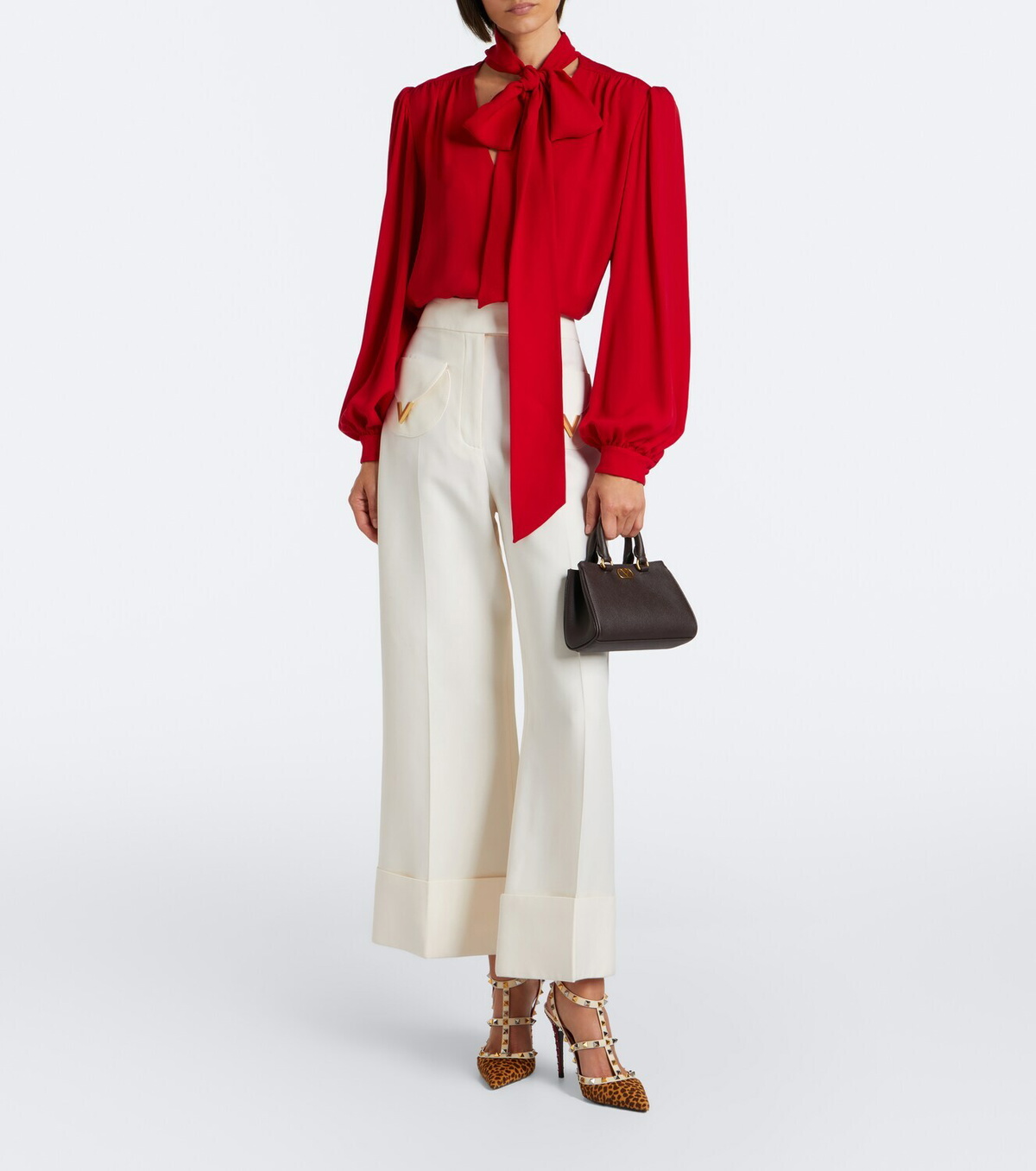 Valentino Garavani VLogo Mini leather top-handle bag