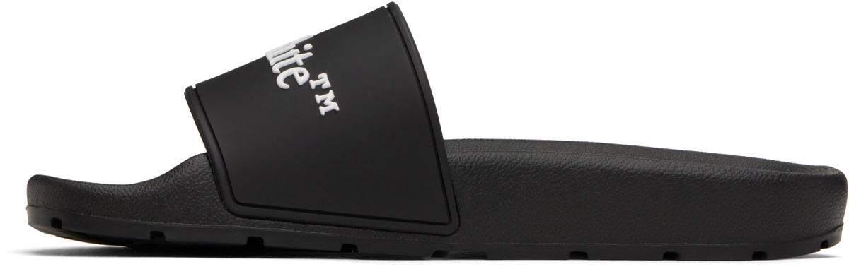 Off-White Black Bookish Pool Slides