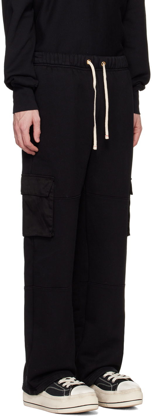 Les Tien Black Paneled Cargo Pants Les Tien