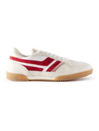 TOM FORD - Jackson Rubber-Trimmed Leather, Suede and Nylon Sneakers - White