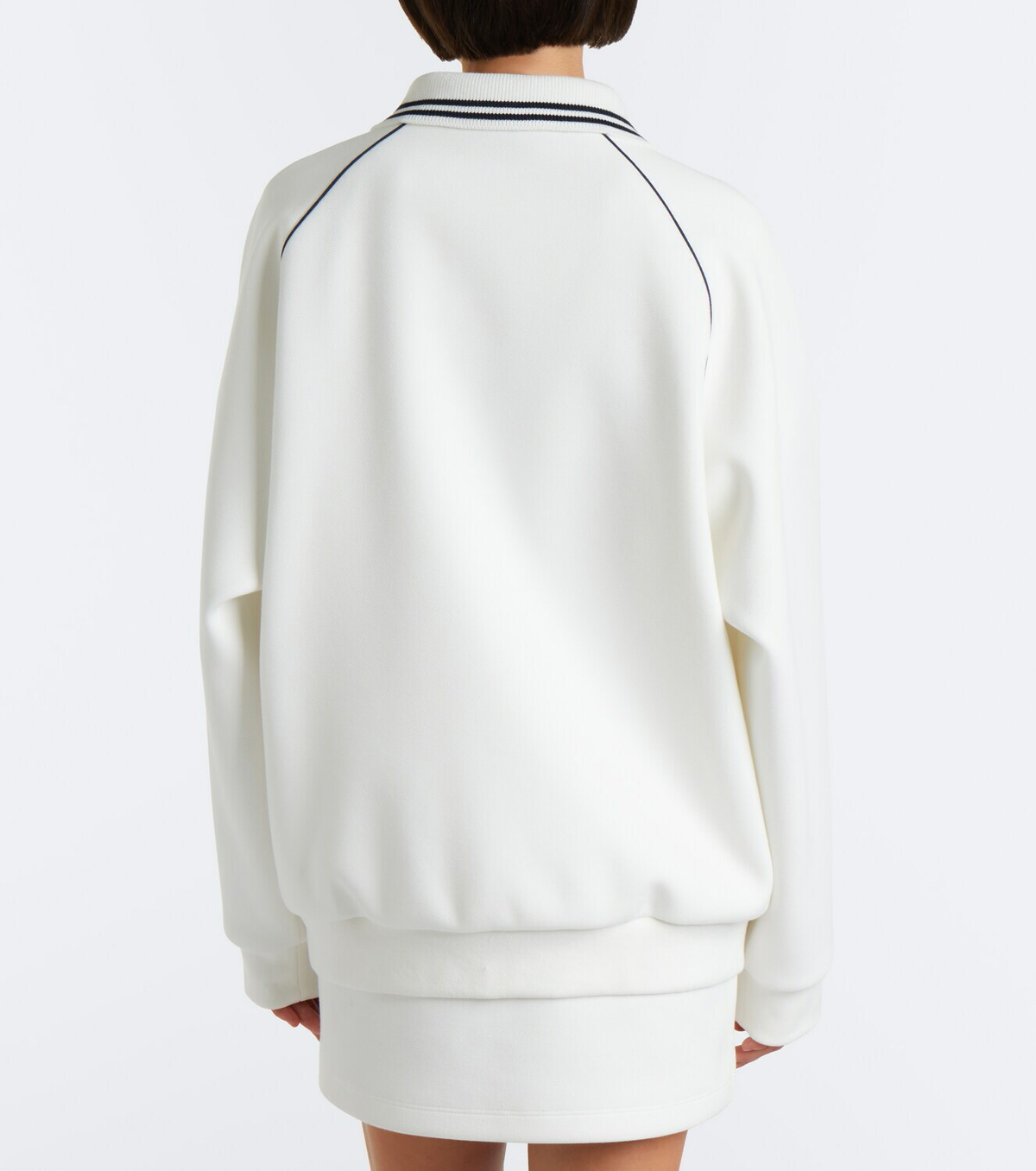 Miu Miu Cotton piqué blouson jacket
