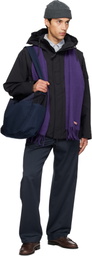 nanamica Navy Cotton Canvas Shoulder Bag