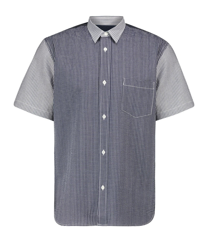 Photo: Comme des Garcons Homme - Short-sleeved seersucker shirt