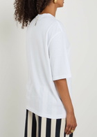 Jacquemus Le T-shirt Logo-print Cotton-blend T-shirt White