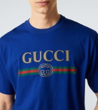 Gucci Logo cotton and silk jersey T-shirt